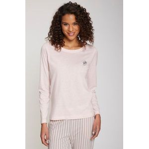 s.Oliver Langarmshirt, mit kleiner Blumen-Stickerei