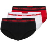 HUGO Underwear Slip, (Packung, 3 St., Im Dreierpack), mit Kontraststreifen und Logoschriftzügen auf dem Bund