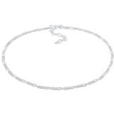 Elli Fußkette »Figaro Fußkettchen Basic 925 Silber«