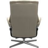 Stressless® Relaxsessel »Mayfair«, (Set, Relaxsessel mit Hocker), mit Hocker, mit Cross Base, Größe S, M & L, Holzakzent Schwarz