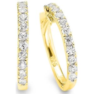 Bruno Banani Paar Creolen »Schmuck Geschenk Silber 925 Ohrschmuck Ohrringe«, mit Zirkonia (synth.)