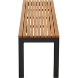 Siena Garden Bank »Bozen 3er Aluminiumgestell anthrazit Robininenholz«, Flächen aus Robinienholz FSC® 100%