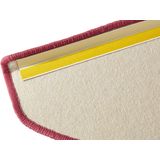HANSE Home Stufenmatte »Fancy«, halbrund, 7 mm Höhe, 15 Stück, Treppenmatten, Selbstklebend, Stufenteppich, Treppenstufen