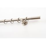 GARESA Gardinenstange »EASY«, 1 läufig-läufig, Wunschmaßlänge, Vorhanggarnitur, verlängerbar, Wandmontage, Aluminium, mit Ringe