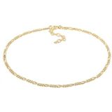 Elli Fußkette »Figaro Fußkettchen Basic 925 Silber«