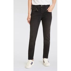 Herrlicher Boyfriend-Jeans »Shyra Long Recycled Denim Black Stretch«