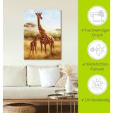 Artland Leinwandbild »Giraffe«, Wildtiere, (1 St.), auf Keilrahmen gespannt