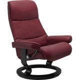 Stressless® Relaxsessel »View«, (Set, Relaxsessel mit Hocker), mit Classic Base, Größe M,Gestell Schwarz