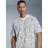 Trigema T-Shirt »TRIGEMA T-Shirt mit freundlichem Smiley-Muster«, (1 tlg.)