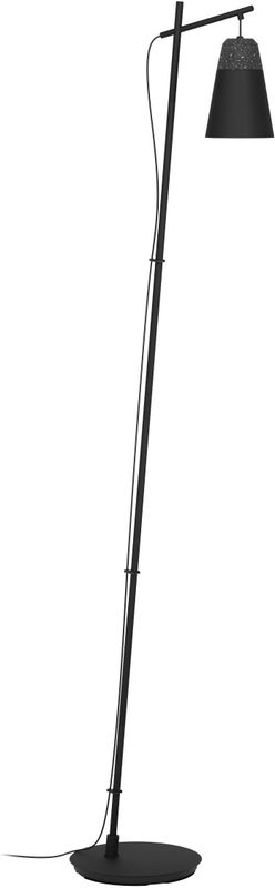EGLO Stehlampe »CANTERRAS«, Leuchtmittel E27  Leuchtmittel wechselbar-ohne Leuchtmittel, Stehleuchte in schwarz aus Stahl - exkl. E27 - 1X40W
