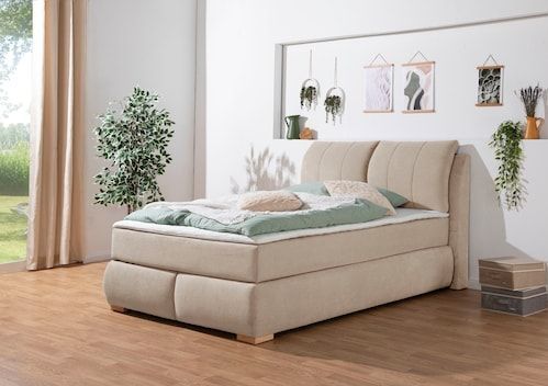 Home affaire Boxspringbett »Breitenthal«, abnehmbare Rückenkissen mit Klettband