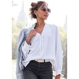 LASCANA Langarmbluse, mit Reißverschlussdetail, elegante Damenbluse