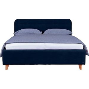 TOM TAILOR HOME Polsterbett »NORDIC BED«, mit Knopfheftung im Kopfteil, Füße Buche natur