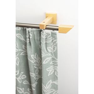 GARESA Gardinenschiene »Cubus, Quadros Innenlauf«, 1 läufig-läufig, Wunschmaßlänge, Innenlauf-Vorhanggarnitur, verlängerbar, Holz-Aluminium