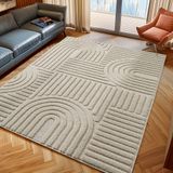 Ayyildiz Teppiche Teppich »ART 1121«, rechteckig, 8 mm Höhe, Läufer, 3D Hoch-Tief-Effekt, weicher Hochflor, pflegeleicht
