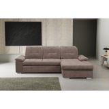 WERK2 Ecksofa Carmen, Sofa, Eckcouch mit Schlaffunktion, Bettkasten und Sitztiefenverstellung
