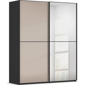rauch Schwebetürenschrank »Kleiderschrank Schrank Garderobe Schlafzimmerschrank SCALE-DUO«, edle zweigeteilte Türen Spiegel/Glas-Mix 3 Zierleisten MADE IN GERMANY