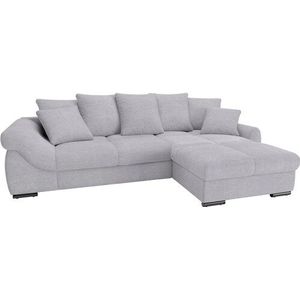 Mr. Couch Ecksofa »Livorno L-Form«, inkl. Hochschläfer-Bettauszug, XL-Bettkasten weiß beschichtet