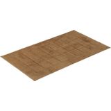 Vossen Badematte »Exclusive«, rutschhemmend beschichtet, fußbodenheizungsgeeignet, Badteppich, Uni-Farben, Karo Muster, Hoch-Tief Effekt, reine Baumwolle