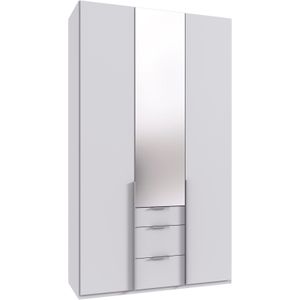 Wimex Kleiderschrank »Mugano, 135 oder 180cm breit, 208 oder 236cm hoch, Made in Germany«, (mit langen Griffstangen aus Metall), wahlweise mit oder ohne Spiegel, mit Schubladen