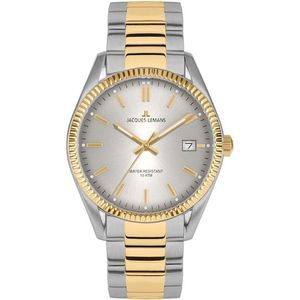 Jacques Lemans Quarzuhr »Derby«, Armbanduhr, Damenuhr, Datum, Leuchtzeiger, gehärtetes Crystexglas