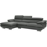 CALIA ITALIA Ecksofa »Magic, ein italienisches Sofa zum Träumen, erstklassiger Sitzkomfort«, mit verstellbaren Kopfteilen, in 2 Lederqualitäten