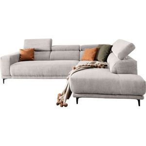 alina Ecksofa »Hikari«, wahlweise mit Sitzvorzug, in modernem Cordstoff, Breite 276 cm