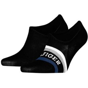 Tommy Hilfiger Füßlinge »TH MEN FOOTIE 2P HILFIGER TAB«, (2er-Pack), mit Anti-Rutsch Technologie