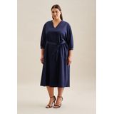 seidensticker Sommerkleid »Schwarze Rose«, 3/4-Arm V-Neck Uni