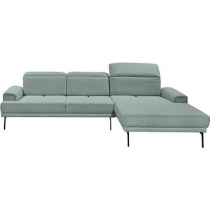 Musterring Ecksofa »MR 4580«, mit Kopf- und Sitztiefenverstellung, Metallfuß chrom, 288 x 193/220cm
