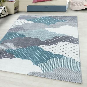 Ayyildiz Teppiche Kinderteppich »Bambi 820«, rechteckig, 11 mm Höhe, auch in rund, Wolken Motiv, Kurzflor