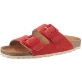 VERBENAS Pantolette »Randell Velour«, Sommerschuh, Schlappen, Hausschuh, Urlaubschuh mit Softfußbett