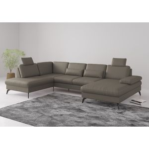 sit&more Wohnlandschaft »Morris U-Form, inkl. Sitztiefenverstellung«, wahlweise mit Armteilverstellung, Bettfunktion & Bettkasten
