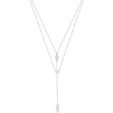 Elli Gliederkette »Y-Kette Layer und Kristalle 925 Silber«