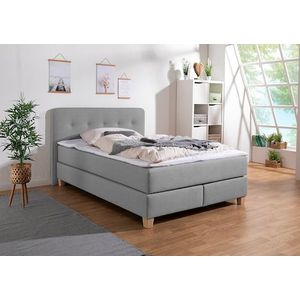 Home affaire Boxspringbett »Fargo«, in Überlänge 220 cm, mit Topper, 3 Ausführungen, 4, Breiten