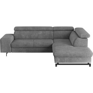 COTTA Ecksofa »Emma L-Form«, Verstellbare Kopfstützen, optional mit Schlaffunktion und Bettkasten