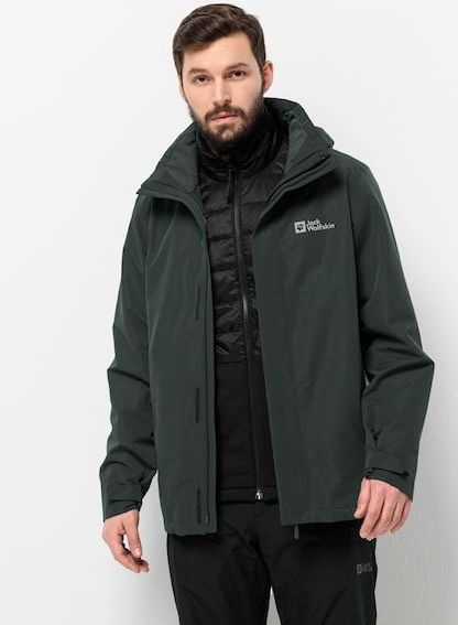 Jack Wolfskin 3-in-1-Funktionsjacke »LUNTAL 3IN1 JKT M«, mit Kapuze