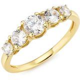 Firetti Fingerring »Schmuck Geschenk Silber 925 Silberring Verlobungsring«, mit Zirkonia (synth.)