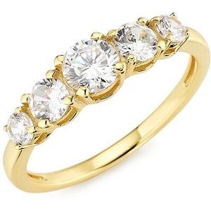 Firetti Fingerring »Schmuck Geschenk Silber 925 Silberring Verlobungsring«, mit Zirkonia (synth.)