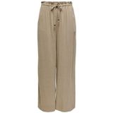 ONLY Schlupfhose »ONLSOLVI MW LINEN BL PB CULOTTE CC PNT«, mit Leinen