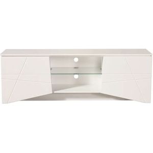 INOSIGN Lowboard »Cadiz TV-Board«, TV-Kommode mit Hochglanzfronten und Fräsungen, Glasboden