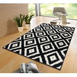 HANSE Home Teppich »Raute«, rechteckig, 9 mm Höhe, Läufer, Kurzflor, Skandi, Raute, Wohnzimmer, Schlafzimmer, Flur