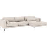 TRENDMANUFAKTUR Ecksofa »Luzi, wahlweise mit Schlaffunktion und Bettkasten bestellbar, L-Form«, Designsofa mit tollem Sitzkomfort, Metallfüße schwarz, Breite 280 cm