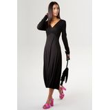 Aniston SELECTED Midikleid, mit drapierter Unterbrustnaht