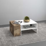 INOSIGN Couchtisch »Coro, Couchtisch, Couchtisch mit seitlichem Stauraum,Sofatisch«, Länge 90 cm, mit zwei Ablagefächern davon eines geschlossen