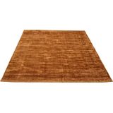 TOM TAILOR HOME Teppich »Shine uni«, rechteckig, 8 mm Höhe, Handweb Teppich, 100% Viskose, handgewebt, mit elegantem Schimmer
