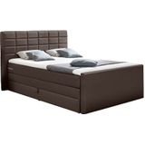 INOSIGN Boxspringbett »Lethbridge«, inkl. Bettkasten und Topper, zwei Matratzenarten in H2