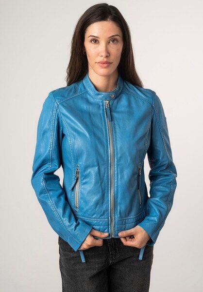 Mauritius Lederjacke »MWFilla«, mit kleinem Stehkragen