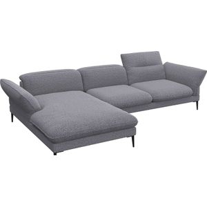 FLEXLUX Ecksofa »Salino, Funktionssofa mit Recamiere, Relaxsofa, Ecksofa«, Sofa mit Arm- und Kopfteil-Verstellungen, Kaltschaum & Stahl-Wellen