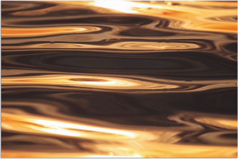 Artland Wandbild »Goldenes Wasser des Meeres«, Gewässer, (1 St.), als Alubild, Outdoorbild, Leinwandbild, Poster in verschied. Größen